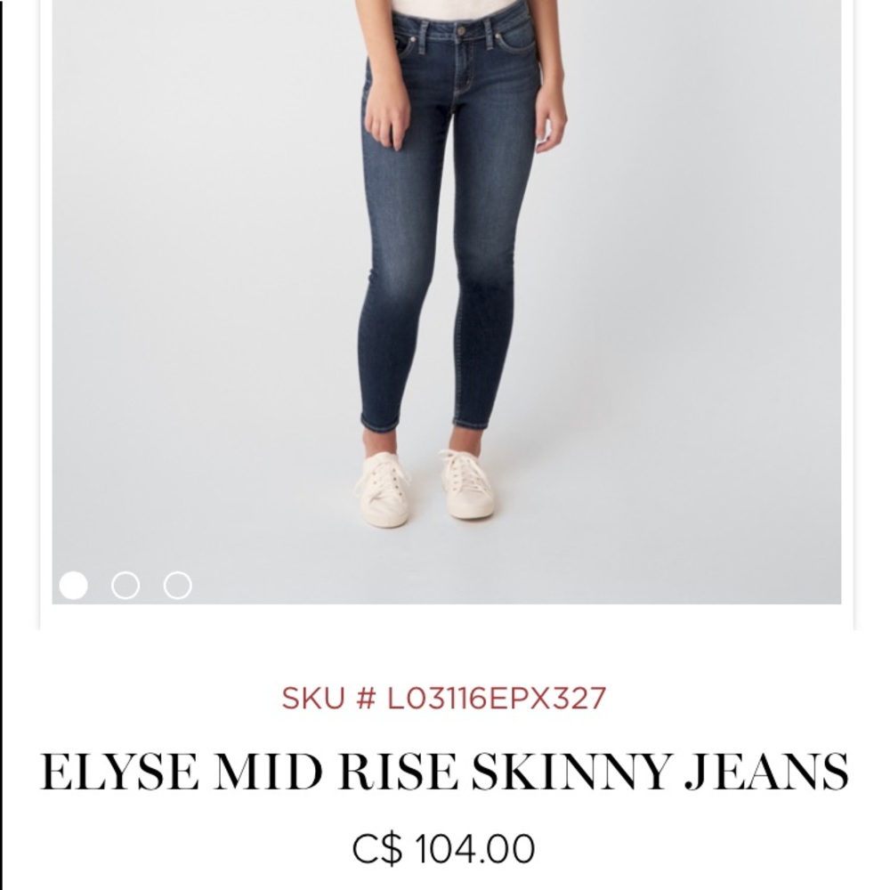 Silver Jeans -Elyse Skinny W30/L29